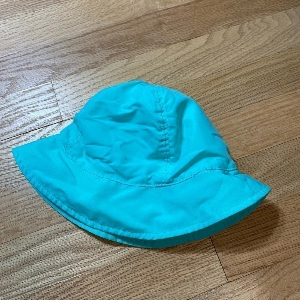 Baby Hat Blue Neck Strap One Size Sun